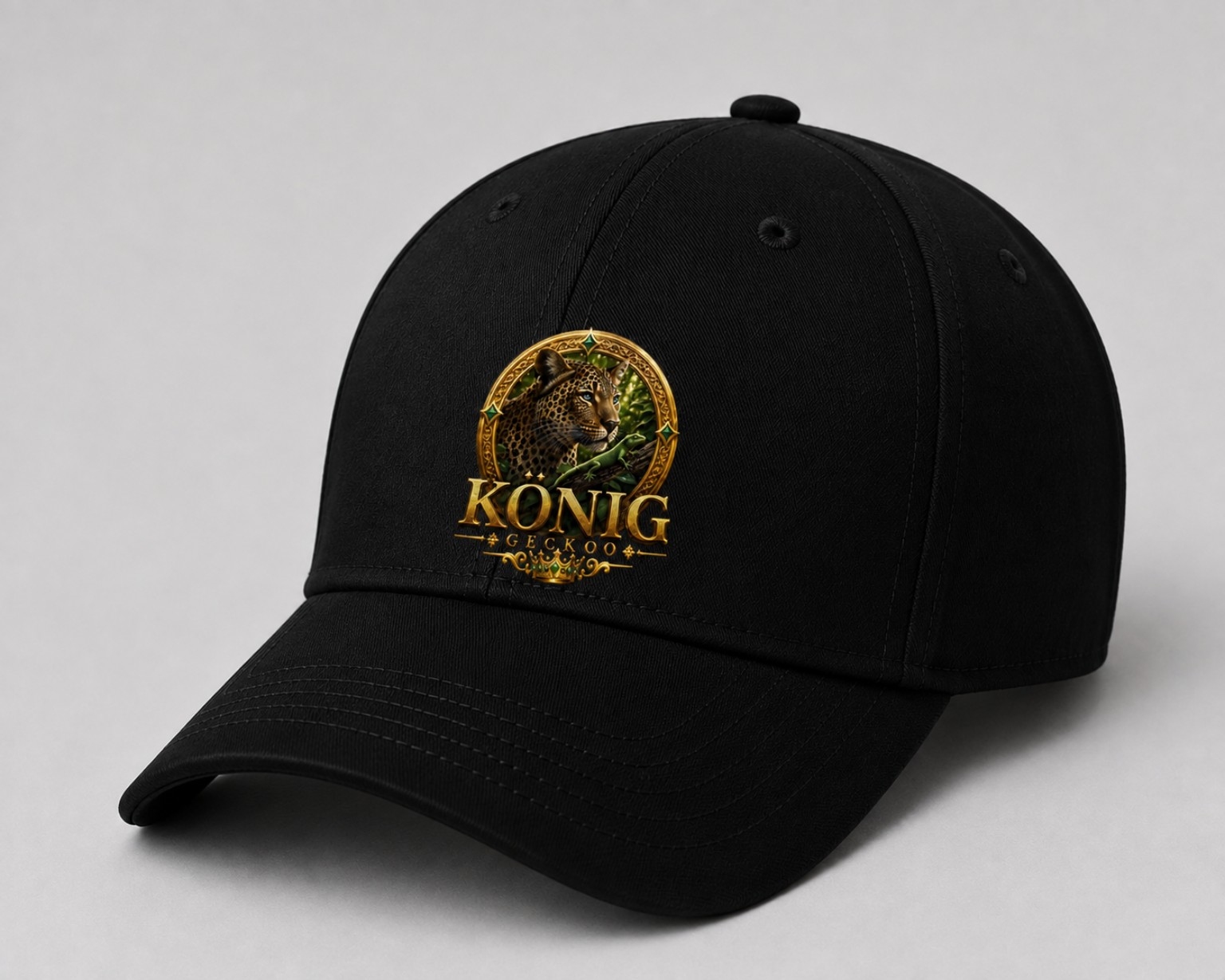 König Geckoo Classic Cap – Schwarz